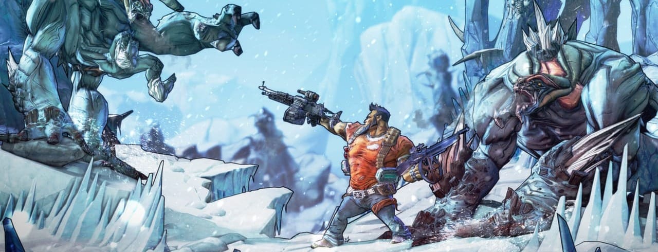 Screenshot from Borderlands 2 with monsters